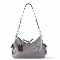 Louis Vuitton CarryAll Cargo PM Bag in Grey Lambskin M12579 Louis Vuitton CarryAll Cargo PM Bag in Grey Lambskin M12579