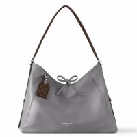Louis Vuitton CarryAll Dark MM Bag in Grey Lambskin M12583 Louis Vuitton CarryAll Dark MM Bag in Grey Lambskin M12583