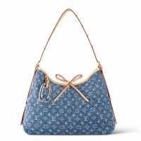 Louis Vuitton CarryAll MM Bag In Monogram Denim M46855 Louis Vuitton CarryAll MM Bag In Monogram Denim M46855