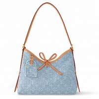 Louis Vuitton CarryAll PM Bag in Monogram Denim M11462 Louis Vuitton CarryAll PM Bag in Monogram Denim M11462