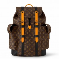 Louis Vuitton Christopher MM Backpack in Monogram Macassar Canvas M46686 Louis Vuitton Christopher MM Backpack in Monogram Macassar Canvas M46686