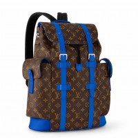 Louis Vuitton Christopher MM Backpack in Monogram Macassar Canvas M46813 Louis Vuitton Christopher MM Backpack in Monogram Macassar Canvas M46813