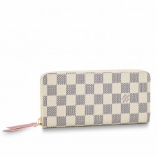 Louis Vuitton Clemence Wallet In Damier Azur Canvas N61264 Louis Vuitton Clemence Wallet In Damier Azur Canvas N61264