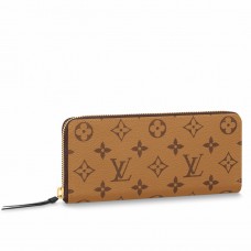 Louis Vuitton Clemence Wallet In Monogram Reverse Canvas M82336 Louis Vuitton Clemence Wallet In Monogram Reverse Canvas M82336