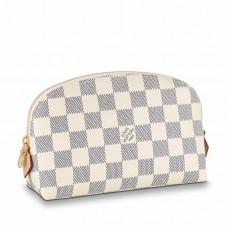 Louis Vuitton Cosmetic Pouch In Damier Azur Canvas N60024 Louis Vuitton Cosmetic Pouch In Damier Azur Canvas N60024