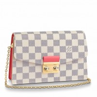 Louis Vuitton Croisette Chain Wallet In Damier Azur Canvas N60358 Louis Vuitton Croisette Chain Wallet In Damier Azur Canvas N60358