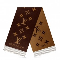 Louis Vuitton Dark Brown Reykjavik Scarf M78125 Louis Vuitton Dark Brown Reykjavik Scarf M78125