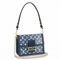 Louis Vuitton Dauphine MM Bag In Monogram Denim M59631 Louis Vuitton Dauphine MM Bag In Monogram Denim M59631