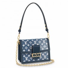 Louis Vuitton Dauphine MM Bag In Monogram Denim M59631 Louis Vuitton Dauphine MM Bag In Monogram Denim M59631