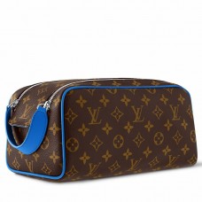 Louis Vuitton Dopp Kit Toilet Pouch in Monogram Macassar Canvas M46763 Louis Vuitton Dopp Kit Toilet Pouch in Monogram Macassar Canvas M46763