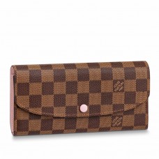 Louis Vuitton Emilie Wallet In Damier Ebene Canvas N60214 Louis Vuitton Emilie Wallet In Damier Ebene Canvas N60214