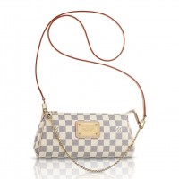 Louis Vuitton Eva Clutch Bag In Damier Azur Canvas N55214 Louis Vuitton Eva Clutch Bag In Damier Azur Canvas N55214