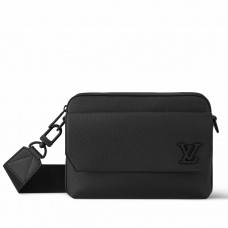 Louis Vuitton Fastline Messenger Bag in Black Calfskin M22482 Louis Vuitton Fastline Messenger Bag in Black Calfskin M22482