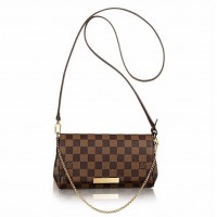 Louis Vuitton Favorite PM Bag In Damier Ebene Canvas N41276 Louis Vuitton Favorite PM Bag In Damier Ebene Canvas N41276