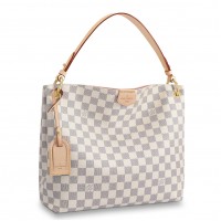 Louis Vuitton Graceful PM Bag In Damier Azur Canvas N42249 Louis Vuitton Graceful PM Bag In Damier Azur Canvas N42249
