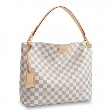 Louis Vuitton Graceful PM Bag In Damier Azur Canvas N42249 Louis Vuitton Graceful PM Bag In Damier Azur Canvas N42249