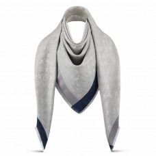 Louis Vuitton Grey On The Edge Monogram Shawl M76372 Louis Vuitton Grey On The Edge Monogram Shawl M76372