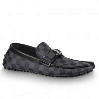 Louis Vuitton Hockenheim Moccasin In Damier Graphite Canvas Louis Vuitton Hockenheim Moccasin In Damier Graphite Canvas