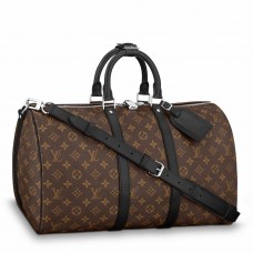 Louis Vuitton Keepall Bandouliere 45 Bag In Monogram Macassar Canvas M56711