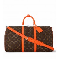 Louis Vuitton Keepall Bandouliere 50 Bag in Monogram Macassar Canvas M46770