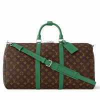 Louis Vuitton Keepall Bandouliere 50 Bag in Monogram Macassar Canvas M46774 Louis Vuitton Keepall Bandouliere 50 Bag in Monogram Macassar Canvas M46774