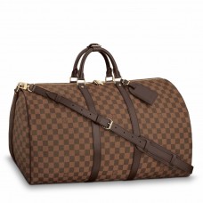 Louis Vuitton Keepall Bandouliere 55 Bag In Damier Ebene Canvas N41414