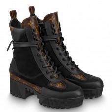 Louis Vuitton Laureate Desert Boots In Black Suede Leather Louis Vuitton Laureate Desert Boots In Black Suede Leather