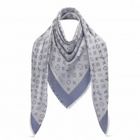 Louis Vuitton Light Blue Monogram Denim Shawl M71382 Louis Vuitton Light Blue Monogram Denim Shawl M71382