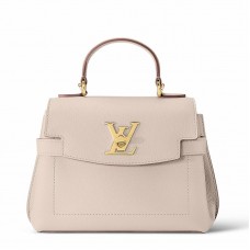 Louis Vuitton Lockme Ever Mini Bag In Greige Leather M21052 Louis Vuitton Lockme Ever Mini Bag In Greige Leather M21052