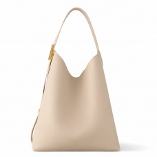 Louis Vuitton Low Key Hobo MM Bag in Sand Leather M25022 Louis Vuitton Low Key Hobo MM Bag in Sand Leather M25022
