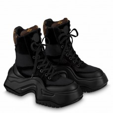 Louis Vuitton LV Archlight 2.0 Platform Ankle Boot In Black Suede Leather Louis Vuitton LV Archlight 2.0 Platform Ankle Boot In Black Suede Leather