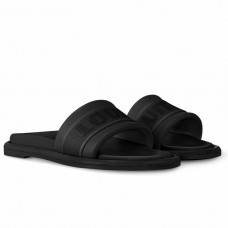 Louis Vuitton LV Bliss Comfort Mules in Black Canvas with Leather Louis Vuitton LV Bliss Comfort Mules in Black Canvas with Leather