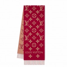 Louis Vuitton LV Essential Scarf In Red Wool M79502 Louis Vuitton LV Essential Scarf In Red Wool M79502