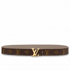 Louis Vuitton LV Initiales 30MM Reversible Belt in Monogram Canvas M0646V Louis Vuitton LV Initiales 30MM Reversible Belt in Monogram Canvas M0646V