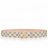 Louis Vuitton LV Initiales 40MM Belt In Damier Azur Canvas M9609W