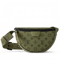 Louis Vuitton LV Moon Crossbody Bag in Green Monogram Canvas M23838 Louis Vuitton LV Moon Crossbody Bag in Green Monogram Canvas M23838