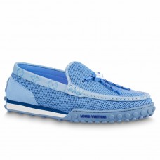 Louis Vuitton LV Racer Moccasin In Blue Technical Mesh Louis Vuitton LV Racer Moccasin In Blue Technical Mesh