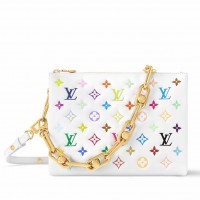 Louis Vuitton LV x TM Coussin PM Bag in Monogram Multicolored Lambskin M13233