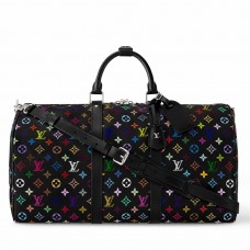 Louis Vuitton LV x TM Keepall Bandouliere 50 in Monogram Multicolored Canvas M13745 Louis Vuitton LV x TM Keepall Bandouliere 50 in Monogram Multicolored Canvas M13745