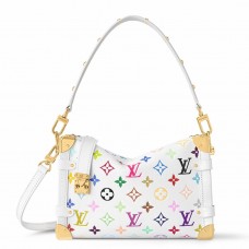 Louis Vuitton LV x TM Side Trunk MM Bag in Monogram Multicolored Leather M14046 Louis Vuitton LV x TM Side Trunk MM Bag in Monogram Multicolored Leather M14046