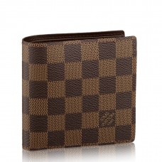 Louis Vuitton Marco Wallet In Damier Ebene Canvas N61675 Louis Vuitton Marco Wallet In Damier Ebene Canvas N61675
