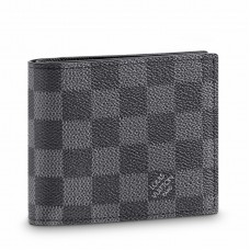 Louis Vuitton Marco Wallet In Damier Graphite Canvas N63336 Louis Vuitton Marco Wallet In Damier Graphite Canvas N63336