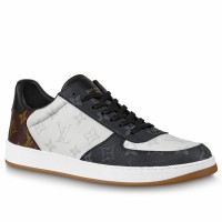 Louis Vuitton Men's Rivoli Sneakers In Tri-color Monogram Canvas Louis Vuitton Men's Rivoli Sneakers In Tri-color Monogram Canvas