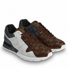 Louis Vuitton Men's Run Away Sneaker In Tri-color Monogram Canvas Louis Vuitton Men's Run Away Sneaker In Tri-color Monogram Canvas