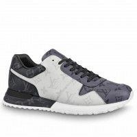 Louis Vuitton Men's Run Away Sneakers in Bicolor Monogram Canvas Louis Vuitton Men's Run Away Sneakers in Bicolor Monogram Canvas