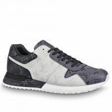 Louis Vuitton Men's Run Away Sneakers in Bicolor Monogram Canvas Louis Vuitton Men's Run Away Sneakers in Bicolor Monogram Canvas