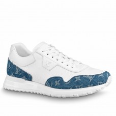 Louis Vuitton Men's Run Away Sneakers In Denim and Mesh Louis Vuitton Men's Run Away Sneakers In Denim and Mesh