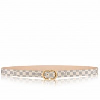 Louis Vuitton Mini 25MM Belt In Damier Azur Canvas M9782X Louis Vuitton Mini 25MM Belt In Damier Azur Canvas M9782X