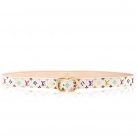 Louis Vuitton Mini 25MM Belt In Monogram Multicolore Canvas M9585W Louis Vuitton Mini 25MM Belt In Monogram Multicolore Canvas M9585W