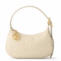 Louis Vuitton Mini Moon Bag In Cream Monogram Empreinte Leather M82519 Louis Vuitton Mini Moon Bag In Cream Monogram Empreinte Leather M82519